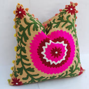 Vintage Suzani Cushion Cover Embroidered Square Pillows